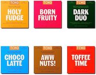 TCHO 6-Bar Dark Chocolate Variety Pack | Single Origin, Plant Based, Organic & Fair Trade | Non GMO, Non-Dairy, Vegan, Soy Free (2.5oz each)