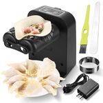 GERECSI Dumpling Maker Machine, Automatic Electric Dumpling Maker Machine for DIY Dumplings, Quickly Making Dumplings, Automatic Mode, Cordless Working, with Dough Cutter, Spoon, and Brush (BPA Free)