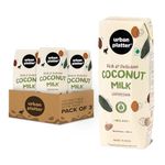 Urban Platter Unsweetened Coconut Milk, 250ml [Pack of 3 | 18% Fat, Additive-Free, Made in India, 100% Pure, Clean Label]