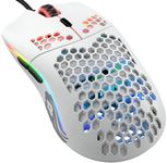 GLORIOUS Gaming Model O- (Small) Compact Wired Gaming Mouse - 58g Superlight Honeycomb Design, RGB, Pixart 3360 Sensor, Ambidextrous, Omron Switches - Matte White