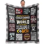 ecarco Soccer Coach Gifts - Soccer Coach Gifts for Men - Gift for Soccer Coaches - Soccer Coach Thank You Gift - Coach Gifts from Team Soccer Throw Blanket 60" x 50"