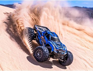 Traxxas Mini MAXX RC Monster Truck – RTR, Blue, Battery & Charger Included