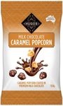 HUGOS Milk Chocolate Caramel Popcorn 150g pack x1. Hugos Chocolates, snacks and sweets are without compromise or comparison. Indulgent favourites for the perfect sweet popcorn snack or chocolate gift