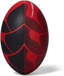 Canterbury Thrillseeker Rugby League Union Training Ball Black/Red - Size 5