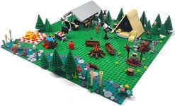 Urban Camping Building Block Kit, Outdoor Forest Tent Camping Adventure Toys, Tent, Campfire, Camping, Compatible with Lego (Camping 4 Pcs)