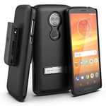 Moto E5 Plus Belt Clip Holster - Slim Combo Case Design with Reinforced Alloy Kickstand for Motorola E5 (Slimline Series)