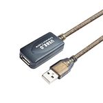 Rts High Speed USB 2.0 Active Extension Repeater Cable Male to Female Cord Adapter for All Extend USB Devices-Printer/Scanners/Mouse/Keyboard etc-Active Cable