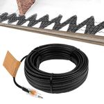 MAXKOSKO Pre-Assembled Roof Heat Tape, self-regulating Heat Technology with 6ft Lighted Plug, 120V 8w/ft, 75ft Heating Cable