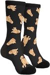 Sigouyinei Cute Pretty Golden Retriever Dog Yellow Smiling Retrievers Labradors Casual Funny Funky Novelty Socks For Men Women