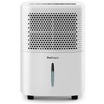 Pro Breeze® 12L/Day Dehumidifier with Automatic Humidity Sensor & Display, 24-hour Timer, Laundry Drying, Continuous Drainage (White, 12 Litre)