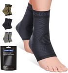 2 Pack Ankle Support for Sprained Ankle, Plantar Fasciitis Relief Achilles Tendonitis Support, Ankle brace Support for Men & Women, Ankle Compression Socks Support for Ligament Damage, Sports