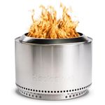 Solo Stove Yukon 2.0 with Stand, Smokeless Fire Pit | Fire Pits for Garden Portable Wood Burning with Removable Ash Pan, Large Outdoor Firepit, Stainless Steel, 68,5 x 50,5 cm, 18,3 kg