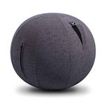 Vivora Luno - Sitting Ball Chair for Office, Dorm, and Home, Lightweight Self-Standing Ergonomic Posture Activating Exercise Ball Solution with Handle & Cover, Classroom & Yoga