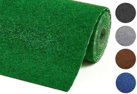 misento Artificial Grass Outdoor with Nubs, Weatherproof and Easy to Clean, Suitable as a Balcony Rug or Lawn Rug Outdoor, Easy to Install, 133 x 200 cm, Green