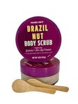 Trader Joe's Brazil Nut Body Scrub Two-Pack with a Drawstring Pouch of 2 Cosmetic-Grade Dispensing Spoons…