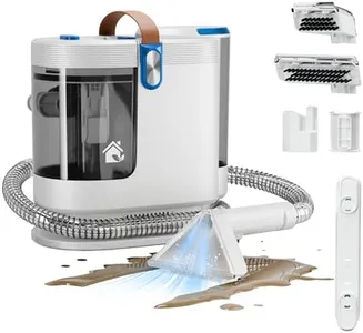 WURESE Portable Carpet Cleaner Machine, Carpet Shampooer, 15Kpa Upholstery Cleaner with 3 Tools, 54oz Large Water Tank, 16.4ft Power Cord, Spot and Stain Deep Cleaner for Rug, Couches, Car, Cyan