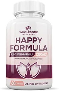 Wholesome Wellness Happy Formula Natural Formula Relief Supplement for Women & Men | 60 Capsules