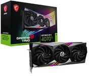 MSI Gaming Geforce RTX 4070 Ti 12Gb Gdrr6X 192-Bit Hdmi/Dp Nvlink Tri-Frozr 3 Ada Lovelace Architecture Graphics Card (RTX 4070 Ti Gaming X Trio 12G),pci_e_x16,gddr6x