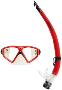 Aqualung Combo Saturn Mask and Snorkel for Adult Men and Women with 180 Degree Vision, UV Protection, Anti-Fog and Anti-Leak Lenses