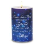 Rhytsing Memorial Gift - Battery Operated Flameless Candles with Timer Function, Real Wax LED Sympathy Candle for Loss of Mom, Father. Remembrance, Funeral, Grieving - D4 inches x H6 inches