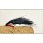 6 Pack Mini Black Zonker Trout Flies, Size 12, Mini Lures, For Fly Fishing