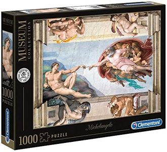 Clementoni Museum 1000 Piece Jigsaw Puzzle for Adults, Michelangelo, The Creation of Man