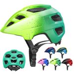 Kids Helmet, RaMokey Kids Bike Helmet for Boys Girls, Cycle Helmet with Visor for Kids 3-13, Childrens Bike Helmet Bicycle Cycling Helmet(S/M 48-56CM) (fluorescent)