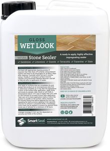 SmartSeal Natural Stone Sealer 5L – Wet Look Gloss for Sandstone, Limestone, Slate