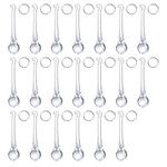 LONGWIN 20pcs Crystal Teardrop Chan