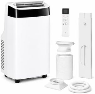 GarveeLife Portable Air Conditioner,10,000 BTU for Rooms up to 450 Sq.Ft., Smart Compact AC Unit with Cooling, Dehumidifier, Fan, Remote Control and Window Kit, White