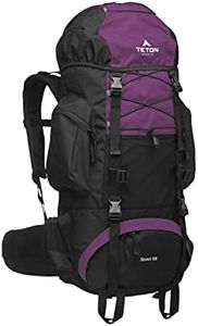 TETON 55L Scout Internal Frame Backpack for Hiking, Camping, Backpacking, Rain Cover Included