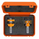 CMT 800.624.11 3-Piece Adjustable Shaker Router Bit Set, 1/2-Inch Shank