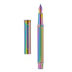 Rainbow Forest Fountain Pen Medium Nib Classic Design with Converter and Metal Box Set by Hongdian