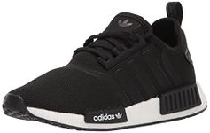 adidas Originals Kids NMD_R1 Skate Shoe, Black/Black/White, 7 US Unisex Toddler