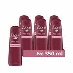 Dove Pro-Age Conditioner nourishes to restore fullness and strength for up to 75% less breakage* for brittle hair repair 6x 350 ml