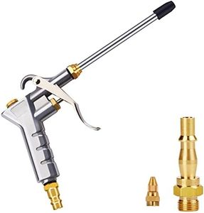 Nutmanel Air Blow Gun Air Compressor Duster with 1/4" NPT and 1/4" BSP Air Compressor Quick Connects Dust Blow Gun