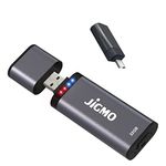 JiGMO Voice Activated Digital Recorder With USB - 32GB / 192 Hrs Storage Mini Sound Recorder - Audio Recording Device With Microphone! With 2 Lanyards & E-Book! NEVER MISS ANOTHER WORD! (Gunmetal)