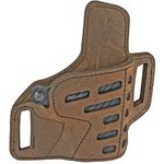 Versacarry C221365 Compound Holster - Outside The Waistband - Forward Cant - Kydex/Water Buffalo Hybrid - Dbl Ply - Brown - Size 365, one Size