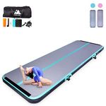 EVOLAND 3M Inflatable Gymnastics Tumbling Mat, 10cm Thick Exercise Mat for Home Practice and Workouts