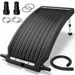 Monzana® Solar Above Ground Pool Heater | Pool Heater For Heating Water | Solar Heaters For Pools 112x55x14cm 10000L/h | Height Adjustable | 32/38mm Connection Adapter | UV-Resistant HDPE