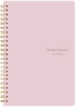 To Do List Notebook - Undated Weekly Planner Dairy A5 Spiral Productivity Checklist Organizer 52 Tear Off Pages with Habit Tracker PINK