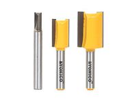 Yonico 14323q 3 Undersized Plywood Dado Router Bits for 3/4-Inch, 1/2-Inch and 1/4-Inch Plywood with 1/4-Inch Shank