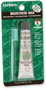 Clubman Moustache Wax Hang Pack - Neutral, 0.5 oz