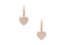 Kate Spade New York Yours Truly Pave Heart Drop Earrings