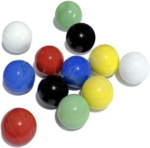 60 Pcs 0.63 Inch Glass Marbles for Marbles Game, Home Decoration, 6 Colors