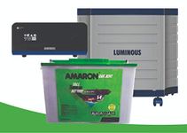 Amaron 150 Ah Tubular Battery and Luminous Zelio 1100 and Trolley