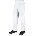 CHAMPRO Boys' Youth MVP Open Bottom Relaxed Fit Baseball Pants White