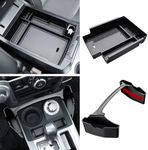 DIAMOOKY Upgraded 2PCS Center Console Organizer Compatible with Toyota 4Runner 2024 2023 2022 2021 2020 2019-2010 Gear Shift Organizer Tray Armrest Storage Box 5th Gen 4 Runner Interior Accessories