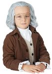 California Costumes Child Benjamin Franklin Wig Standard Silver