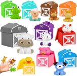 Montessori Farm Animal Learning Toys for Toddlers 1-3, 20PCS Toddler Learning Toys for Counting, Color Sorting, Matching Game, Idea Christmas Birthday Toddler Baby Boy Girl 12+ Months